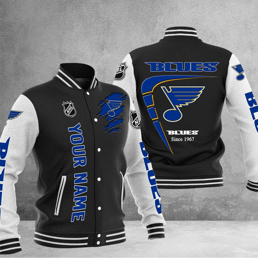LIMITED EDITION - NEW PREMIUM NHL14 SLB ST. LOUIS BLUES BASEBALL JACKET