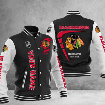 LIMITED EDITION - NEW PREMIUM NHL08 CBH CHICAGO BLACKHAWKS BASEBALL JACKET