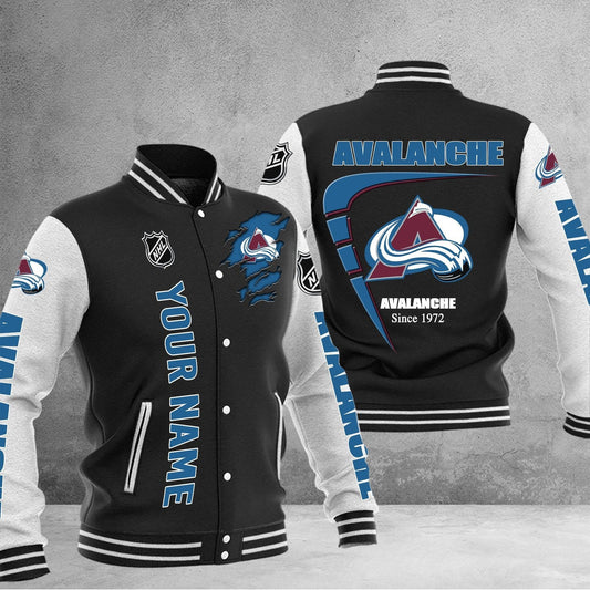 LIMITED EDITION - NEW PREMIUM NHL05 CAL COLORADO AVALANCHE BASEBALL JACKET