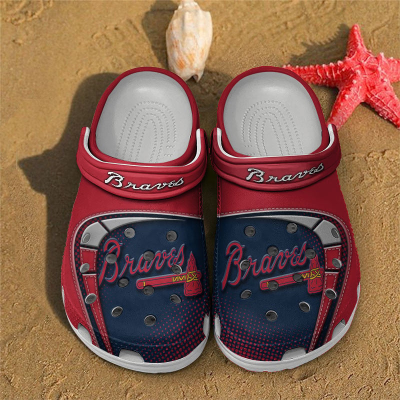 LIMITED EDITION - NEW CUSTOMIZED MLB09 ABS ATLANTA BRAVES CLOGS