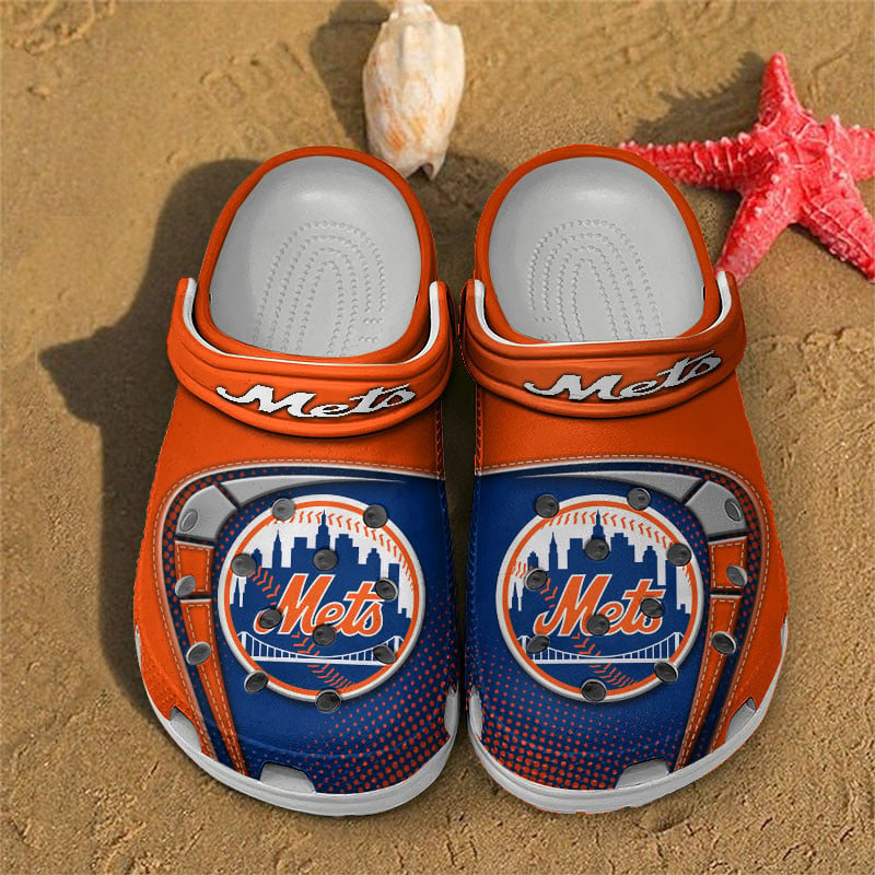 LIMITED EDITION - NEW CUSTOMIZED MLB17 NYM NEW YORK METS CLOGS