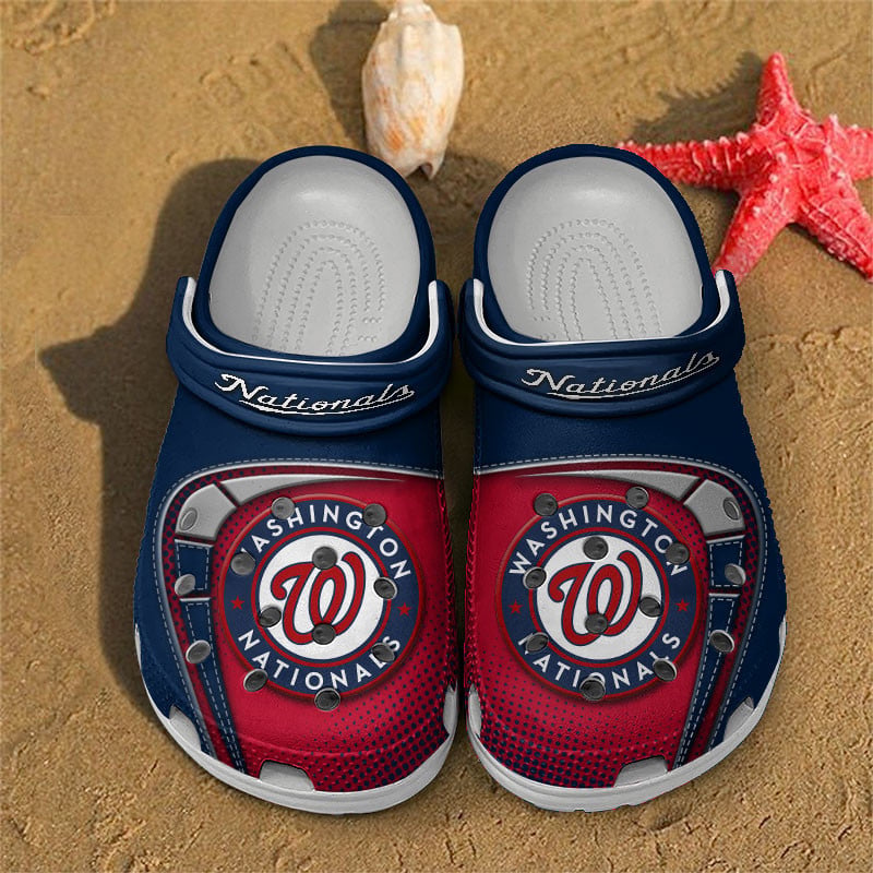 LIMITED EDITION - NEW CUSTOMIZED MLB28 WNS WASHINGTON NATIONALS CLOGS