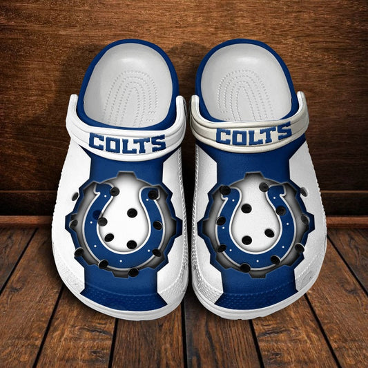 LIMITED EDITION - NEW CUSTOMIZED NFL17 IDC INDIANAPOLIS COLTS CLOGS