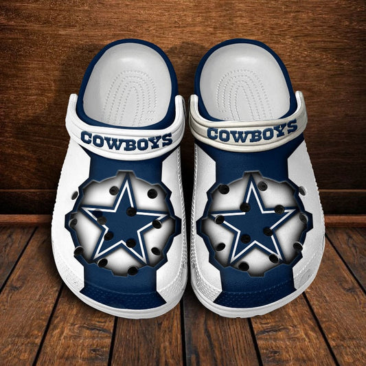 LIMITED EDITION - NEW CUSTOMIZED NFL21 DCB DALLAS COWBOYS CLOGS