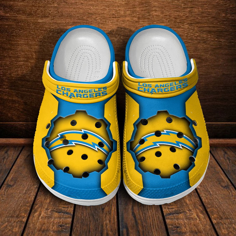 LIMITED EDITION - NEW CUSTOMIZED NFL09 LAC LOS ANGELES CHARGERS CLOGS