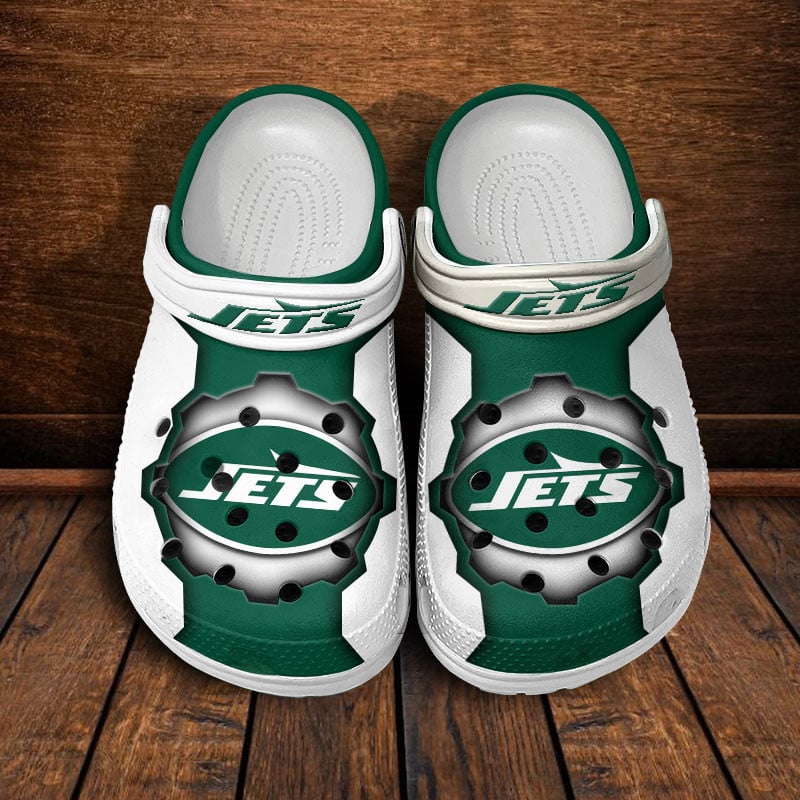 LIMITED EDITION - NEW CUSTOMIZED NFL25 NYJ NEW YORK JETS CLOGS