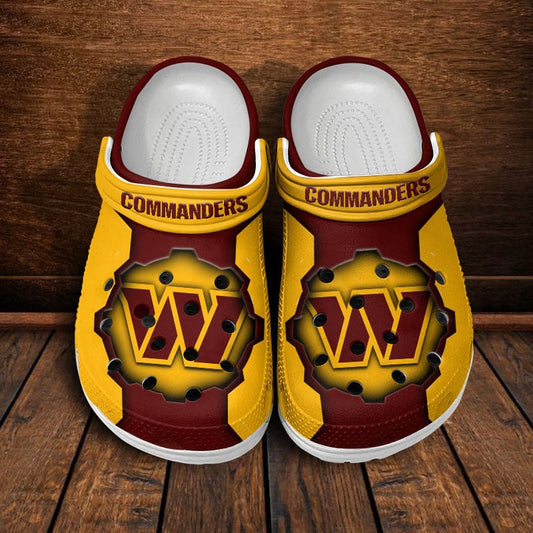 LIMITED EDITION - NEW CUSTOMIZED NFL12 WTC WASHINGTON COMMANDERS CLOGS