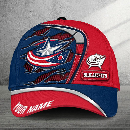LIMITED EDITION - NEW CUSTOMIZED NHL18 CBJ COLUMBUS BLUE JACKETS CLASSIC CAP