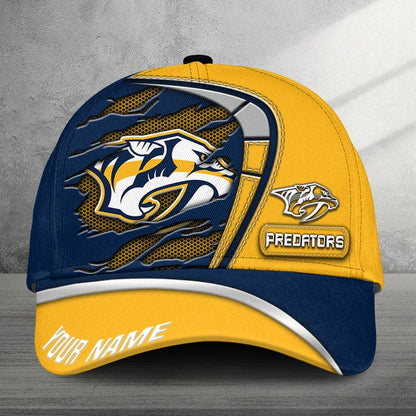 LIMITED EDITION - NEW CUSTOMIZED NHL31 NVP NASHVILLE PREDATORS CLASSIC CAP