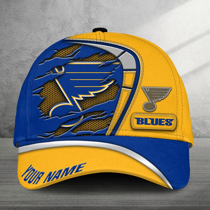 LIMITED EDITION - NEW CUSTOMIZED NHL14 SLB ST. LOUIS BLUES CLASSIC CAP
