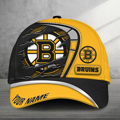 LIMITED EDITION - NEW CUSTOMIZED NHL02 BTB BOSTON BRUINS CLASSIC CAP