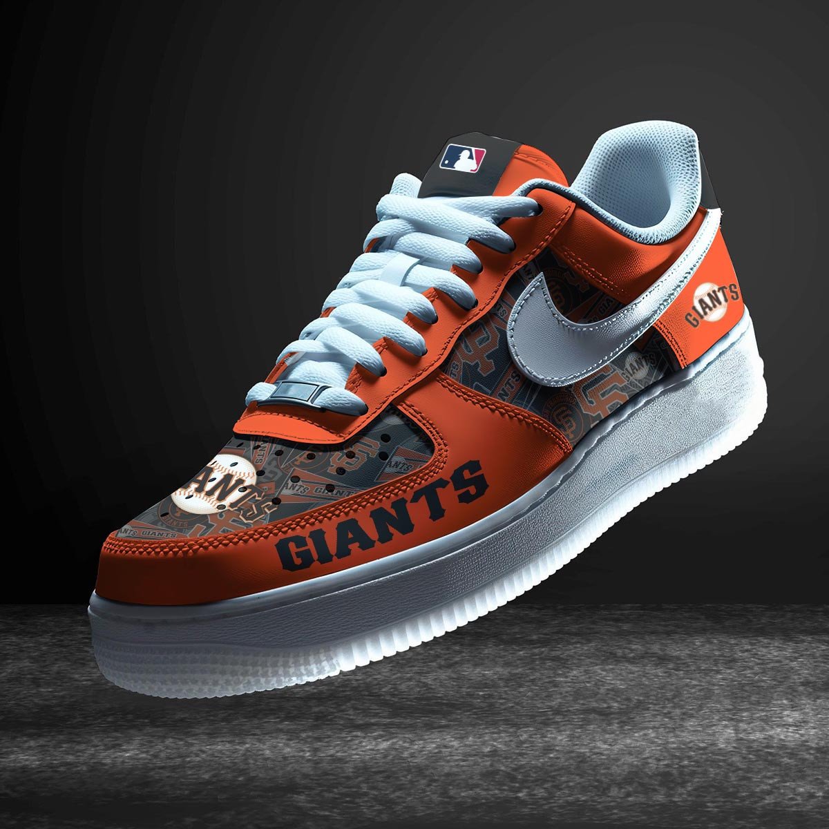 LIMITED EDITION - NEW CUSTOMIZED MLB06 SFG SAN FRANCISCO GIANTS AF1 SNEAKERS