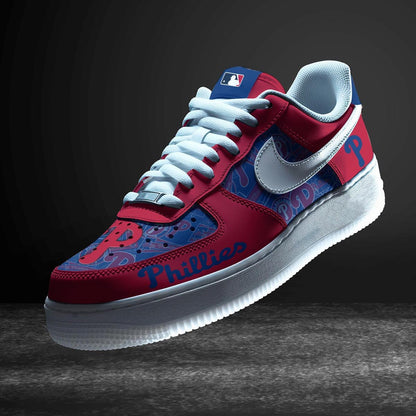 LIMITED EDITION - NEW CUSTOMIZED MLB11 PPS PHILADELPHIA PHILLIES AF1 SNEAKERS