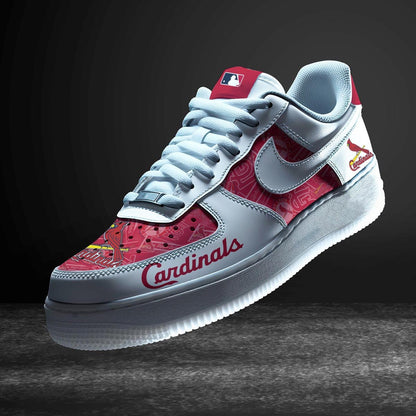 LIMITED EDITION - NEW CUSTOMIZED MLB24 SLC ST. LOUIS CARDINALS AF1 SNEAKERS