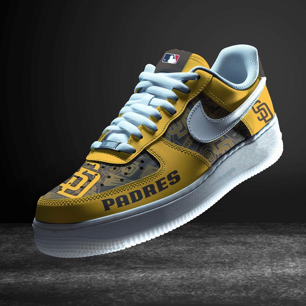 LIMITED EDITION - NEW CUSTOMIZED MLB18 SDP SAN DIEGO PADRES AF1 SNEAKERS