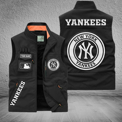 LIMITED EDITION - NEW CUSTOMIZED MLB01 NYY NEW YORK YANKEES SLEEVELESS VEST