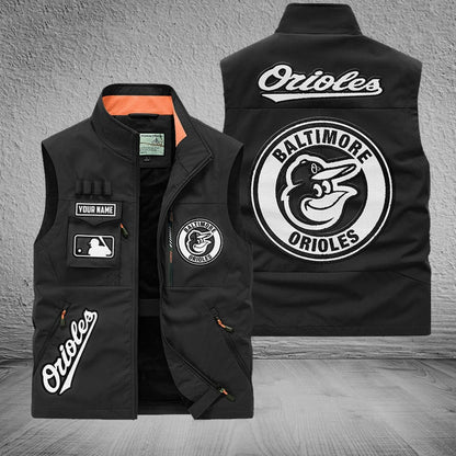 LIMITED EDITION - NEW CUSTOMIZED MLB25 BOS BALTIMORE ORIOLES SLEEVELESS VEST