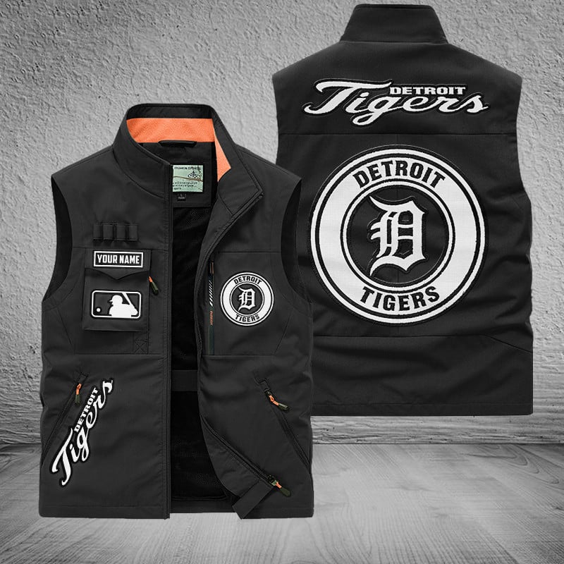 LIMITED EDITION - NEW CUSTOMIZED MLB16 DTS DETROIT TIGERS SLEEVELESS VEST