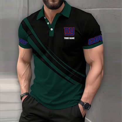 LIMITED EDITION - NEW CUSTOMIZED NFL32 NYG NEW YORK GIANTS POLO SHIRT
