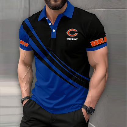 LIMITED EDITION - NEW CUSTOMIZED NFL26 CCB CHICAGO BEARS POLO SHIRT