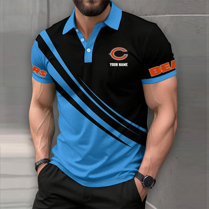 LIMITED EDITION - NEW CUSTOMIZED NFL26 CCB CHICAGO BEARS POLO SHIRT