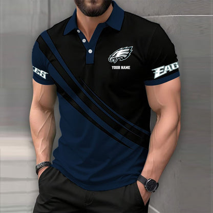LIMITED EDITION - NEW CUSTOMIZED NFL02 PPE PHILADELPHIA EAGLES POLO SHIRT
