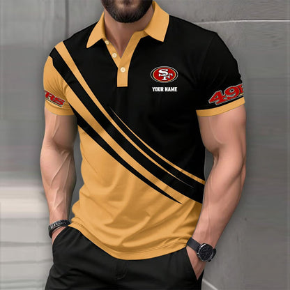 LIMITED EDITION - NEW CUSTOMIZED NFL11 SF49 SAN FRANCISCO 49ERS POLO SHIRT