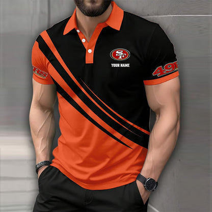 LIMITED EDITION - NEW CUSTOMIZED NFL11 SF49 SAN FRANCISCO 49ERS POLO SHIRT