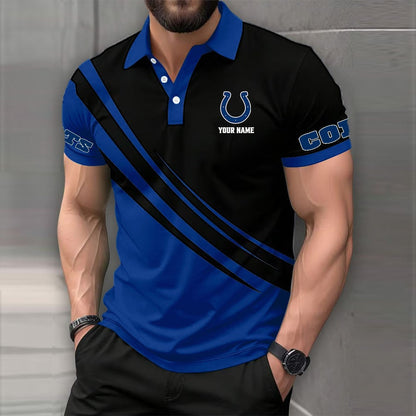 LIMITED EDITION - NEW CUSTOMIZED NFL17 IDC INDIANAPOLIS COLTS POLO SHIRT