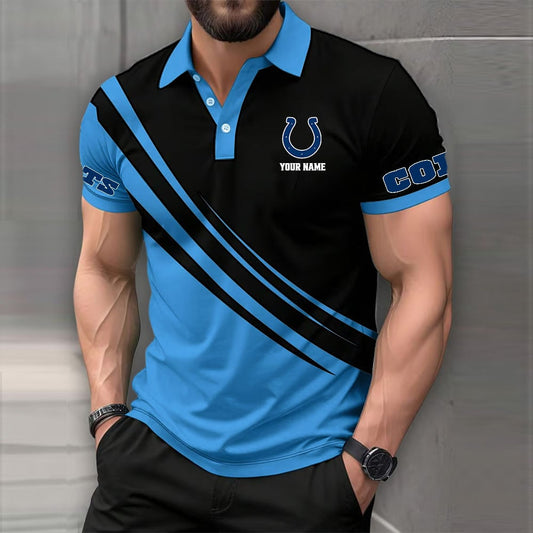 LIMITED EDITION - NEW CUSTOMIZED NFL17 IDC INDIANAPOLIS COLTS POLO SHIRT