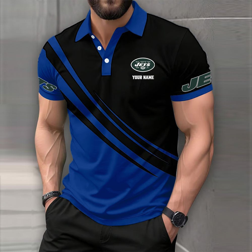 LIMITED EDITION - NEW CUSTOMIZED NFL25 NYJ NEW YORK JETS POLO SHIRT