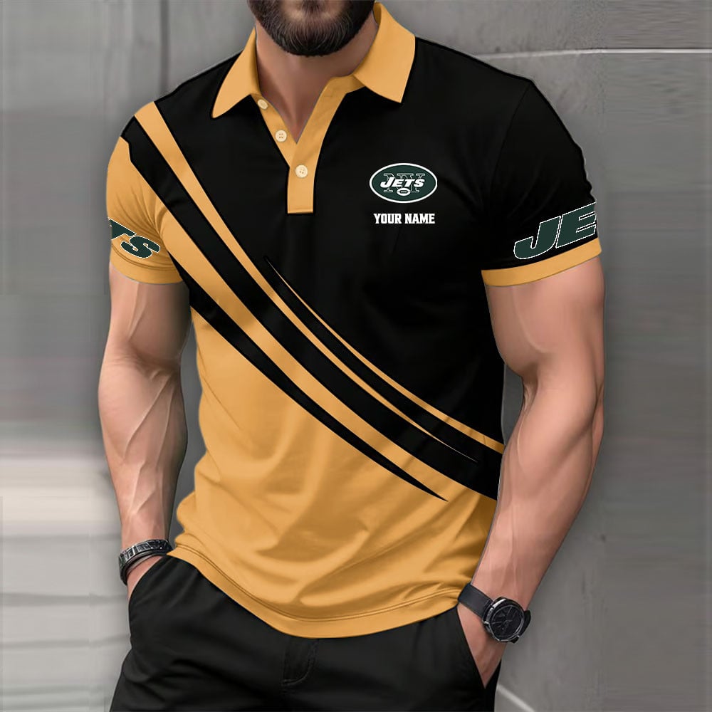 LIMITED EDITION - NEW CUSTOMIZED NFL25 NYJ NEW YORK JETS POLO SHIRT