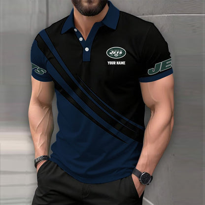 LIMITED EDITION - NEW CUSTOMIZED NFL25 NYJ NEW YORK JETS POLO SHIRT