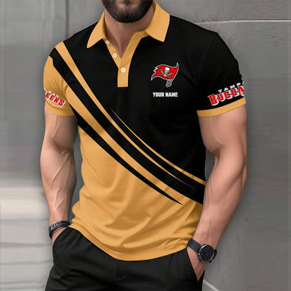LIMITED EDITION - NEW CUSTOMIZED NFL10 TBB TAMPA BAY BUCCANEERS POLO SHIRT