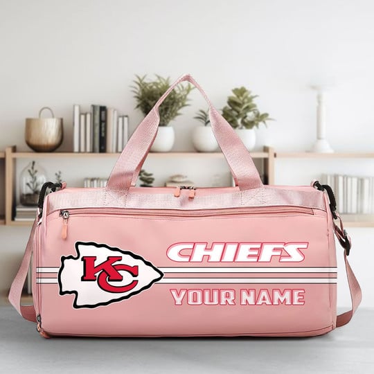 LIMITED EDITION - NEW CUSTOMIZED NFL01 KCC KANSAS CITY CHIEFS SPORTS FITNESS BAG