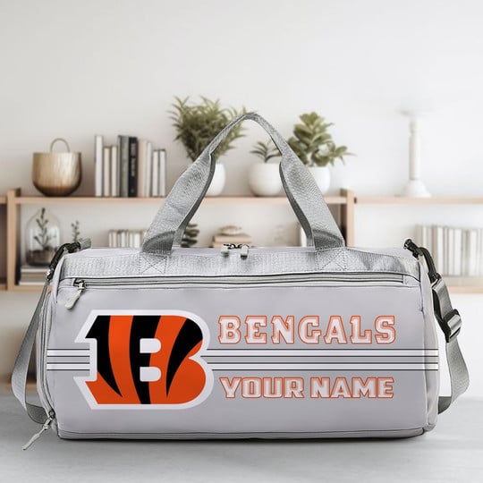 LIMITED EDITION - NEW CUSTOMIZED NFL16 CCB CINCINNATI BENGALS SPORTS FITNESS BAG