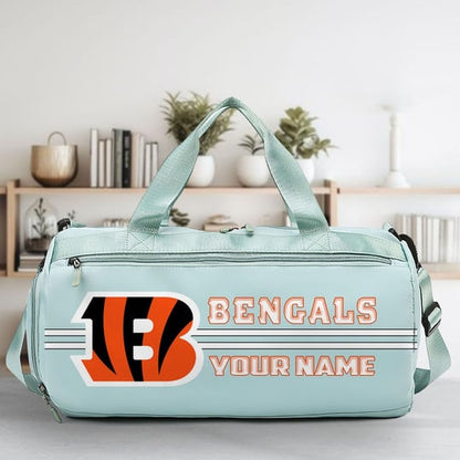 LIMITED EDITION - NEW CUSTOMIZED NFL16 CCB CINCINNATI BENGALS SPORTS FITNESS BAG