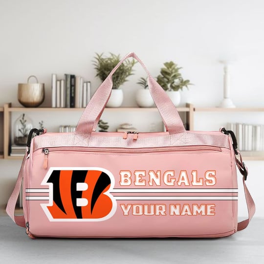 LIMITED EDITION - NEW CUSTOMIZED NFL16 CCB CINCINNATI BENGALS SPORTS FITNESS BAG