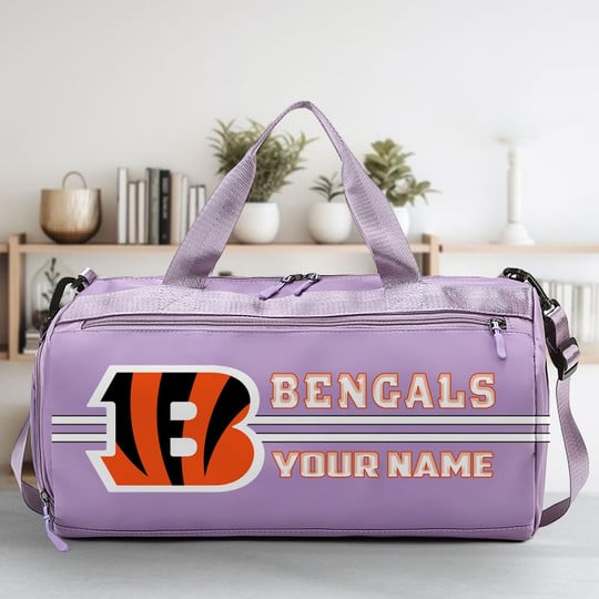 LIMITED EDITION - NEW CUSTOMIZED NFL16 CCB CINCINNATI BENGALS SPORTS FITNESS BAG