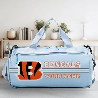 LIMITED EDITION - NEW CUSTOMIZED NFL16 CCB CINCINNATI BENGALS SPORTS FITNESS BAG