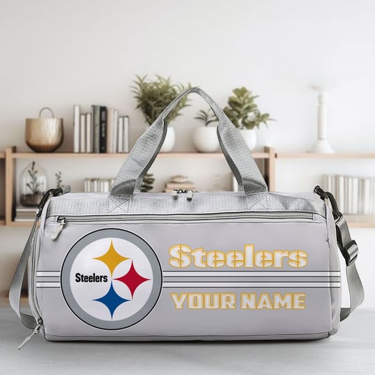 LIMITED EDITION - NEW CUSTOMIZED NFL14 PSB PITTSBURGH STEELERS SPORTS FITNESS BAG