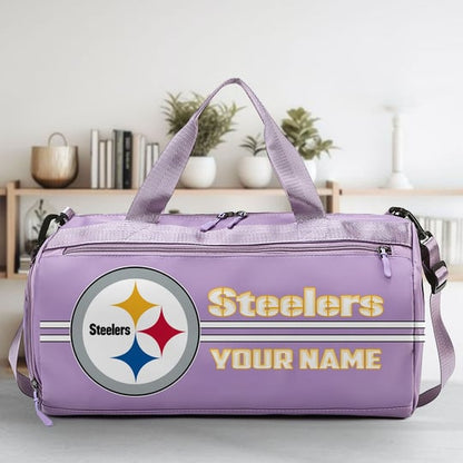 LIMITED EDITION - NEW CUSTOMIZED NFL14 PSB PITTSBURGH STEELERS SPORTS FITNESS BAG