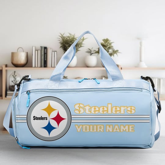 LIMITED EDITION - NEW CUSTOMIZED NFL14 PSB PITTSBURGH STEELERS SPORTS FITNESS BAG