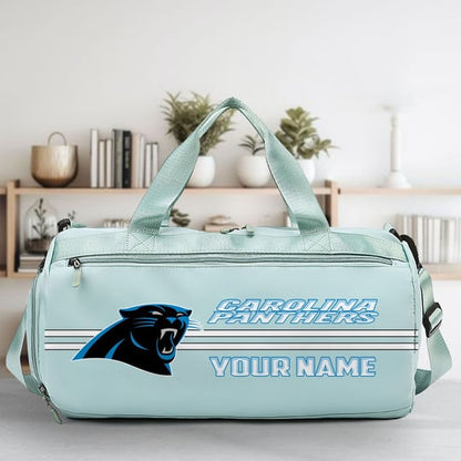 LIMITED EDITION - NEW CUSTOMIZED NFL23 CLP CAROLINA PANTHERS SPORTS FITNESS BAG