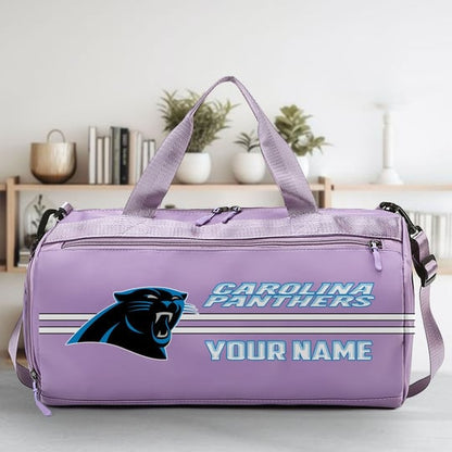 LIMITED EDITION - NEW CUSTOMIZED NFL23 CLP CAROLINA PANTHERS SPORTS FITNESS BAG