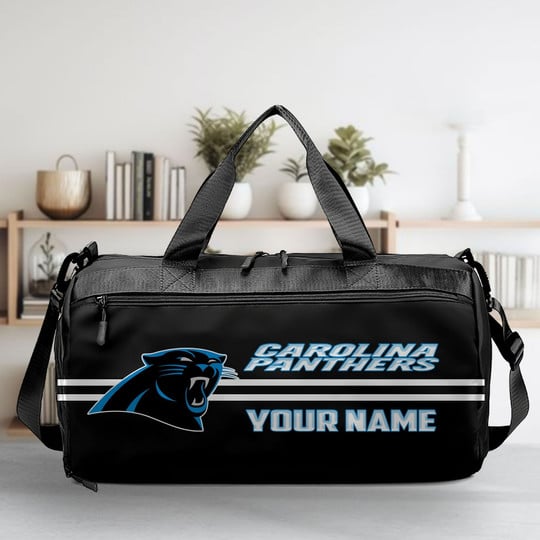 LIMITED EDITION - NEW CUSTOMIZED NFL23 CLP CAROLINA PANTHERS SPORTS FITNESS BAG