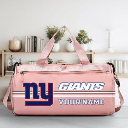 LIMITED EDITION - NEW CUSTOMIZED NFL32 NYG NEW YORK GIANTS SPORTS FITNESS BAG