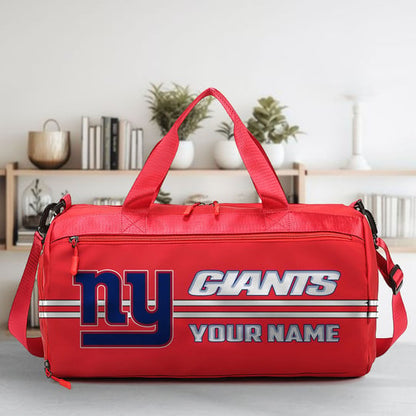 LIMITED EDITION - NEW CUSTOMIZED NFL32 NYG NEW YORK GIANTS SPORTS FITNESS BAG