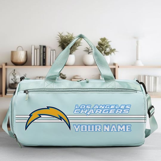 LIMITED EDITION - NEW CUSTOMIZED NFL09 LAC LOS ANGELES CHARGERS SPORTS FITNESS BAG