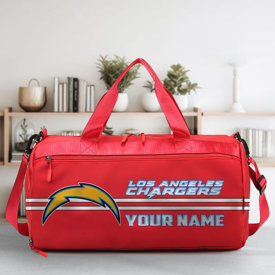 LIMITED EDITION - NEW CUSTOMIZED NFL09 LAC LOS ANGELES CHARGERS SPORTS FITNESS BAG